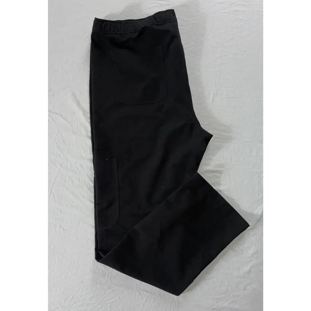 FIGs Technical Collection Men's Cairo Cargo Scrub Bottoms. Black, Men's XL. EUC!